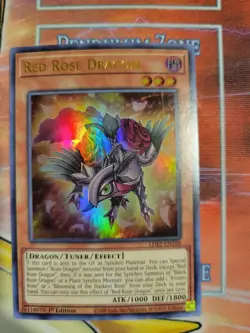 1X NM Red Rose Dragon (Gold) - LDS2-EN108 - Ultra Rare 1st Edition yugioh - Image 1