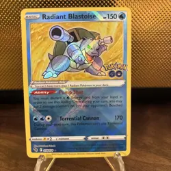 Pokemon GO #018/078 Radiant Blastoise - Image 1
