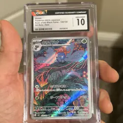 Pokemon gloom ruler of the black flame, art rare holo 2023 PSA 10 - Image 1