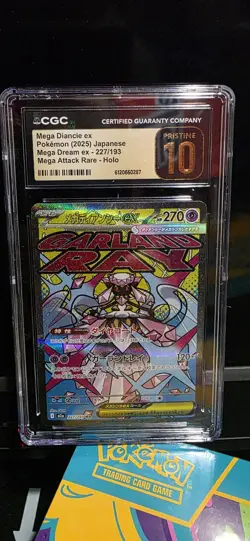 Pokemon Mega Diancie ex Holo Mega Attack Rare CGC Pristine 10 227/193 Japanese - Image 1