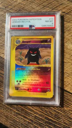Pokemon Gengar 013/165 Expedition Base Reverse Foil PSA 8 - Image 1