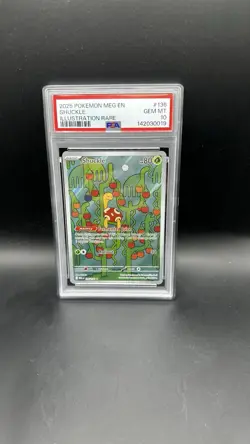 Shuckle 136/132 Illustration Rare Pokemon Mega Evolution PSA 10 Gem Mint - Image 1