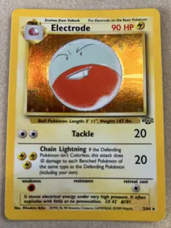 Pokemon TCG Jungle Electrode 2/64 Holo Near Mint - Image 1