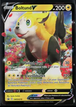 Boltund V SWSH219 Holofoil Promo Sword & Shield Promo Pokemon NM - Image 1