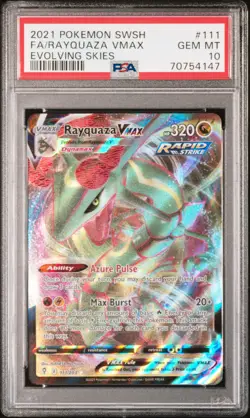 Rayquaza Vmax Pokemon Sword & Shield Evolving Skies 111/203 PSA 10 - Image 1