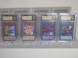 Yu-Gi-Oh 2021-2022 (4) Card SLABS LOT CGC Pristine 10 - Image 1