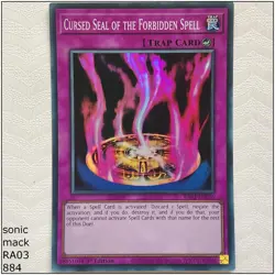 Cursed Seal of the Forbidden Spell - RA03-EN076 - 1st Edition Yugioh - Image 1