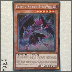 Blackwing - Simoon the Poison Wind - RA01-EN012 - 1st Edition Yugioh - Image 1