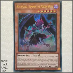 Blackwing - Simoon the Poison Wind - RA01-EN012 - 1st Edition Yugioh - Image 1