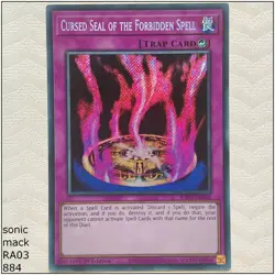 Cursed Seal of the Forbidden Spell - RA03-EN076 - 1st Edition Yugioh - Image 1