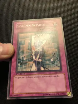 YUGIOH Solemn Wishes - PSV-055 - Common - 1st Edition - NA English Vintage - Image 2