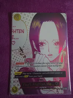 “You’ll Frighten Me” - OP14-118 Alternate Art Event - Image 1