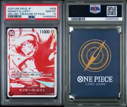 PSA 10 Japanese One Piece Monkey D. Luffy SR ST10-006 3rd ANV Treasure CP Pack - Image 3