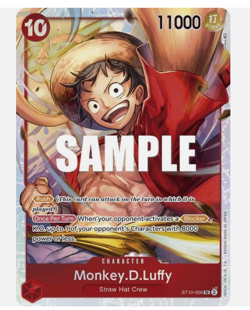 Monkey.D.Luffy ST10-006 SR, textured foil, 1st edition ENG, phima, tag gum gum - Image 2