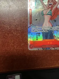 Manga Nami One Piece Rare Holo OP01-016 Japanese - Image 2