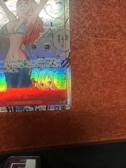 Manga Nami One Piece Rare Holo OP01-016 Japanese - Image 3