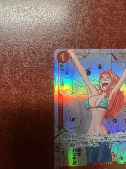 Manga Nami One Piece Rare Holo OP01-016 Japanese - Image 4