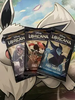 3x Disney Lorcana TCG The First Chapter Sealed Booster Pack - RANDOM ART - Image 1
