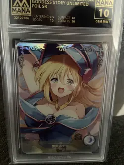 Dark Magician Girl NS-2M03 Goddess Story Foil SR MANA 10 Gem Mint Graded Yugioh - Image 1
