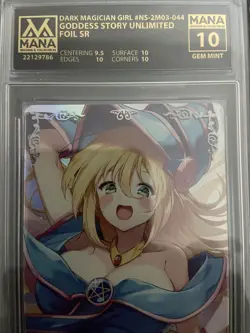 Dark Magician Girl NS-2M03 Goddess Story Foil SR MANA 10 Gem Mint Graded Yugioh - Image 3