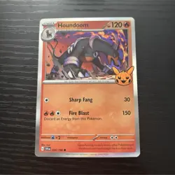 Pokemon Houndoom Trick or Trade Holo Rare 120 HP Card 034/198 English - Image 1