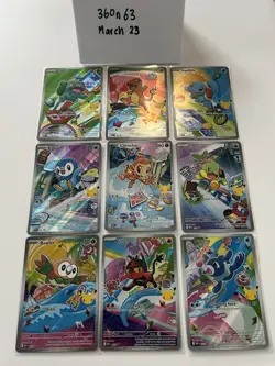Pokemon First Partner Promo Card Complete 9 Card Set PACK FRESH - Image 1