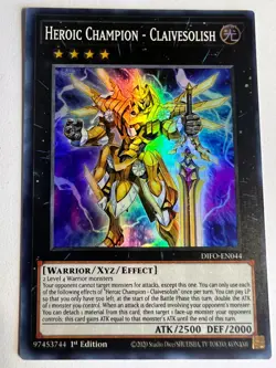 Yugioh - Heroic Champion- Claivesolish - DIFO-EN044 - 1st Edition - Mint - Image 1