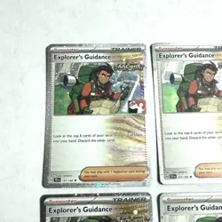x4 Explorer's Guidance 147/162 Prize Pack Series Cards Cosmos Holo Playset - Image 4