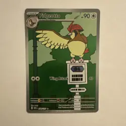 Pokemon TCG Pidgeotto 208/197 SV03: Obsidian Flames Illustration Rare Holo Card - Image 1