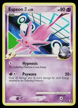 Pokemon Card - Espeon E4 Rising Rivals 18/111 Rare - Image 1