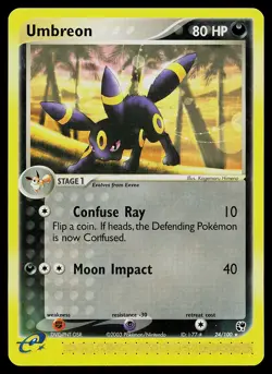Pokemon Card - Umbreon Sandstorm 24/100 Rare - Image 1