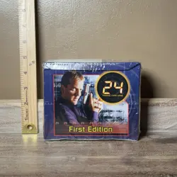 24 CCG TCG First Edition Sealed Booster Box Television Show Card Game Press Pass - Image 1