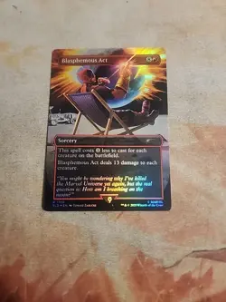 Blasphemous Act (1756) Rainbow Foil Secret Lair MTG NM - Image 1