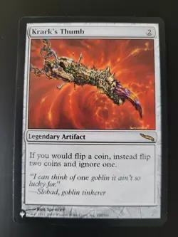 Krark's Thumb 190 MTG The List (TLP) Rare NM - Image 1