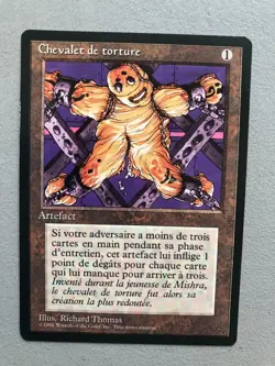 Mtg Carte Magic Fbb The Rack French LP - Image 1