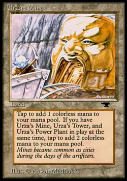 [1x] Urza's Mine (Mouth) Played, English Antiquities MTG Magic - Image 1