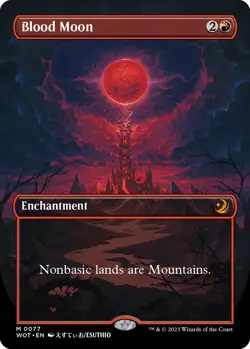 MTG Foil - Blood Moon (Anime Borderless) - 77 / NM / English - Image 1