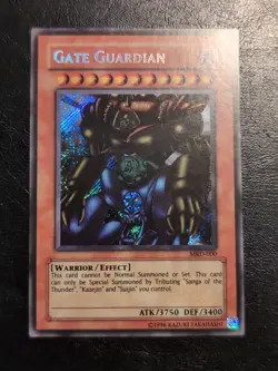 Yu-Gi-Oh! SECRET RARE HOLO CARD GATE GUARDIAN MRD-000 NM/VLP - Image 1