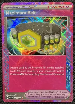 2025 Pokemon Maximum Belt 117/131 Prismatic Evolutions Ace Spec NM - Image 1