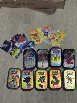 Pokemon TCG 5x EMPTY 151 Mini Tins & 4x Paldean Fates - Image 1