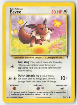 Pokemon - Eevee #74/110 - Legendary Collection Common - Image 1