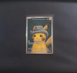 Pokemon Pikachu with Grey Felt Hat 085 SV Scarlet & Violet Promo Card English - Image 2