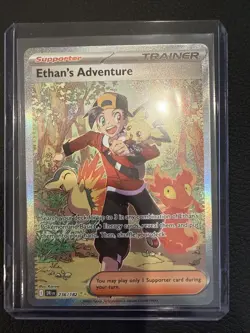 POKEMON - ETHAN'S ADVENTURE - DESTINED RIVALS - SAR - 236/182 - NM - TCG - Image 1