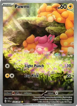 Pokemon TCG Pawmi 226/091 SV: Paldean Fates Holo VLP - Image 1