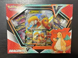 Pokemon TCG Dragonite V Box Factory Sealed Evolving Skies Fusion Strike Packs - Image 1