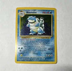 Pokemon TCG Blastoise 2/102 Base Set Holo Rare 100 HP 1999-wizards - Image 1