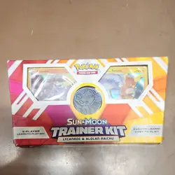 Pokemon Sun & Moon Trainer Kit Lycanroc & Alolan Raichu Starter 2-Player - Image 1
