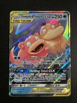 Pokemon Sun and Moon Unified Minds Slowpoke Psyduck GX Tag Team #35/236 MP - Image 1