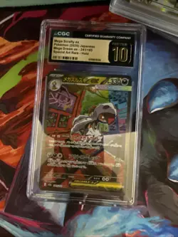 2025 Pokemon Japanese Mega Scrafty ex 241/193 Mega Dream Ex SAR CGC PRISTINE 10 - Image 1