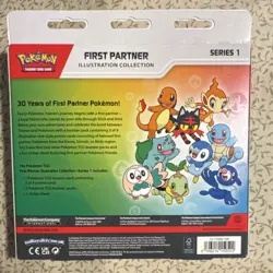 Pokemon TCG First Partner Illustration Collection Series 1 Box Promo Booster - Image 2